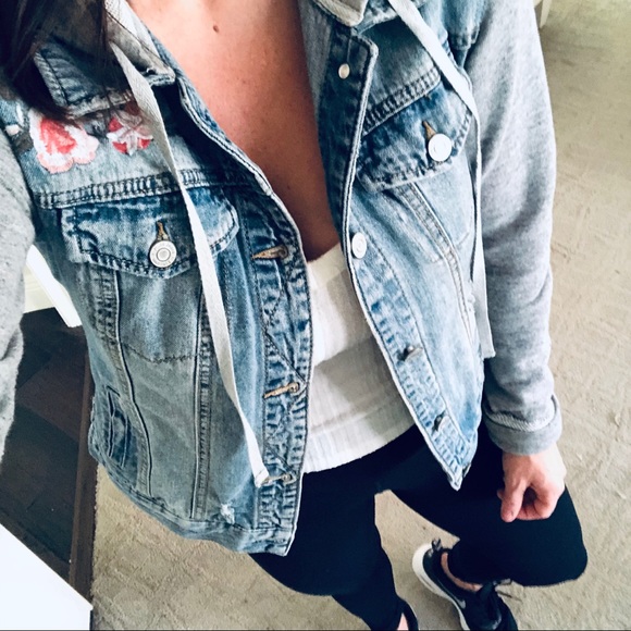 Mudd Jackets & Blazers - Hooded Denim jacket